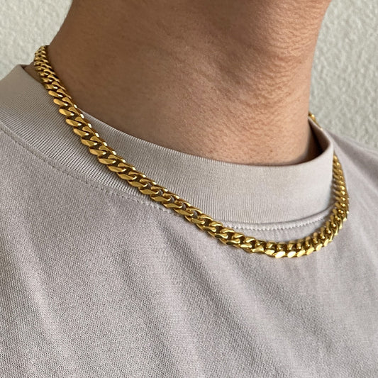 7mm Gold Cuban Chain
