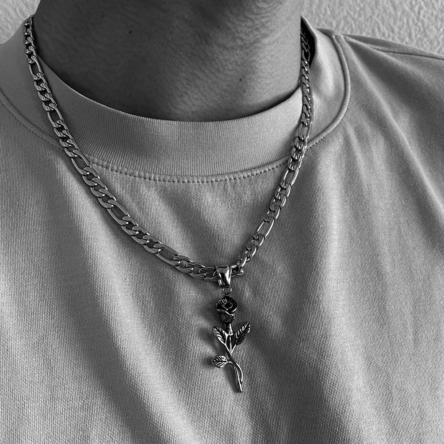 Rose Pendant with Chain