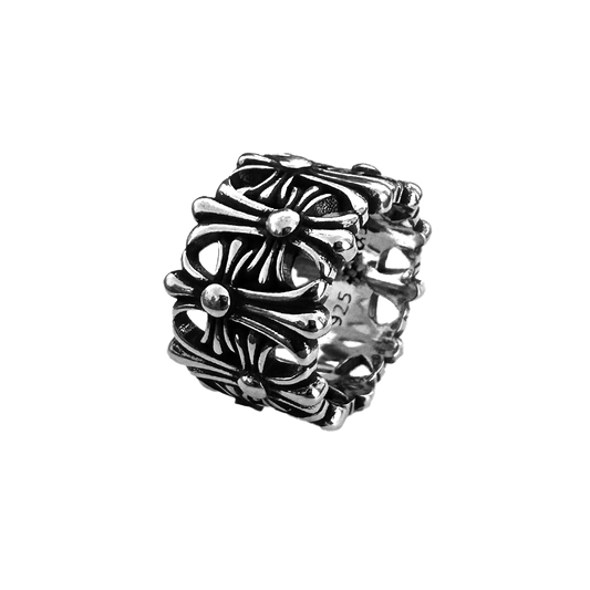 Fleur Cross Ring