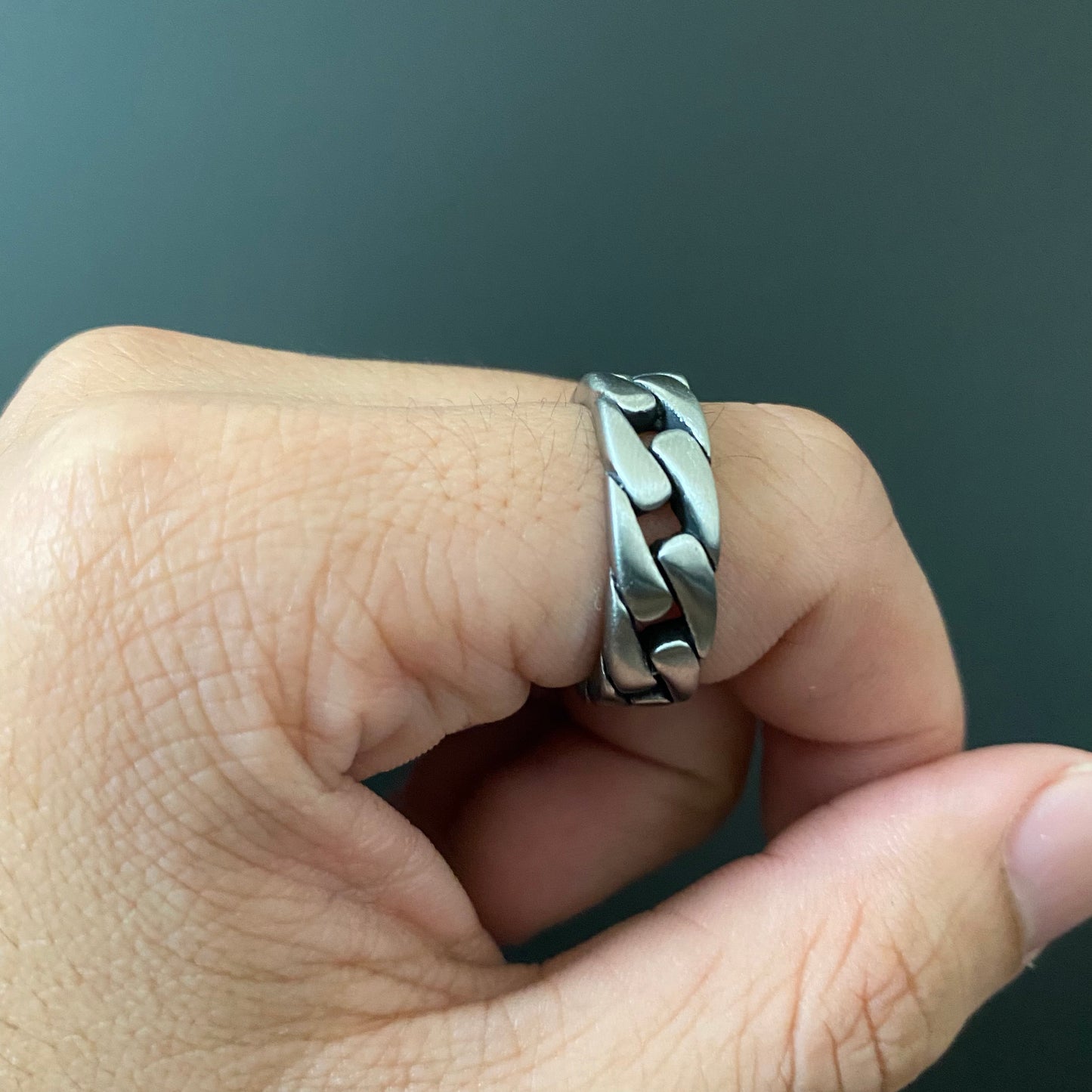 Flat Cuban Link Ring