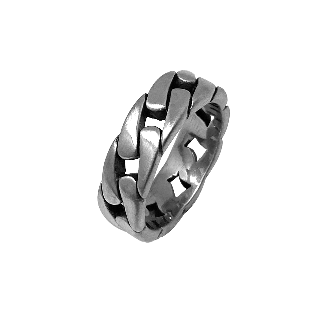 Flat Cuban Link Ring