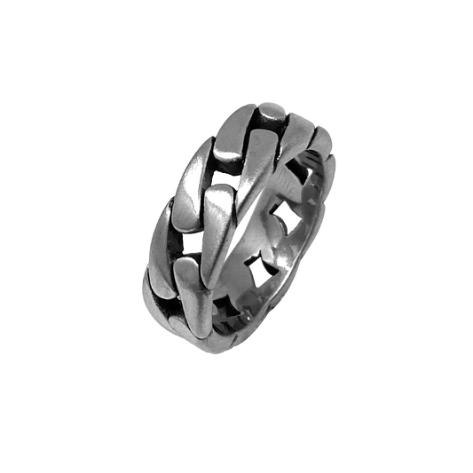 Flat Cuban Link Ring