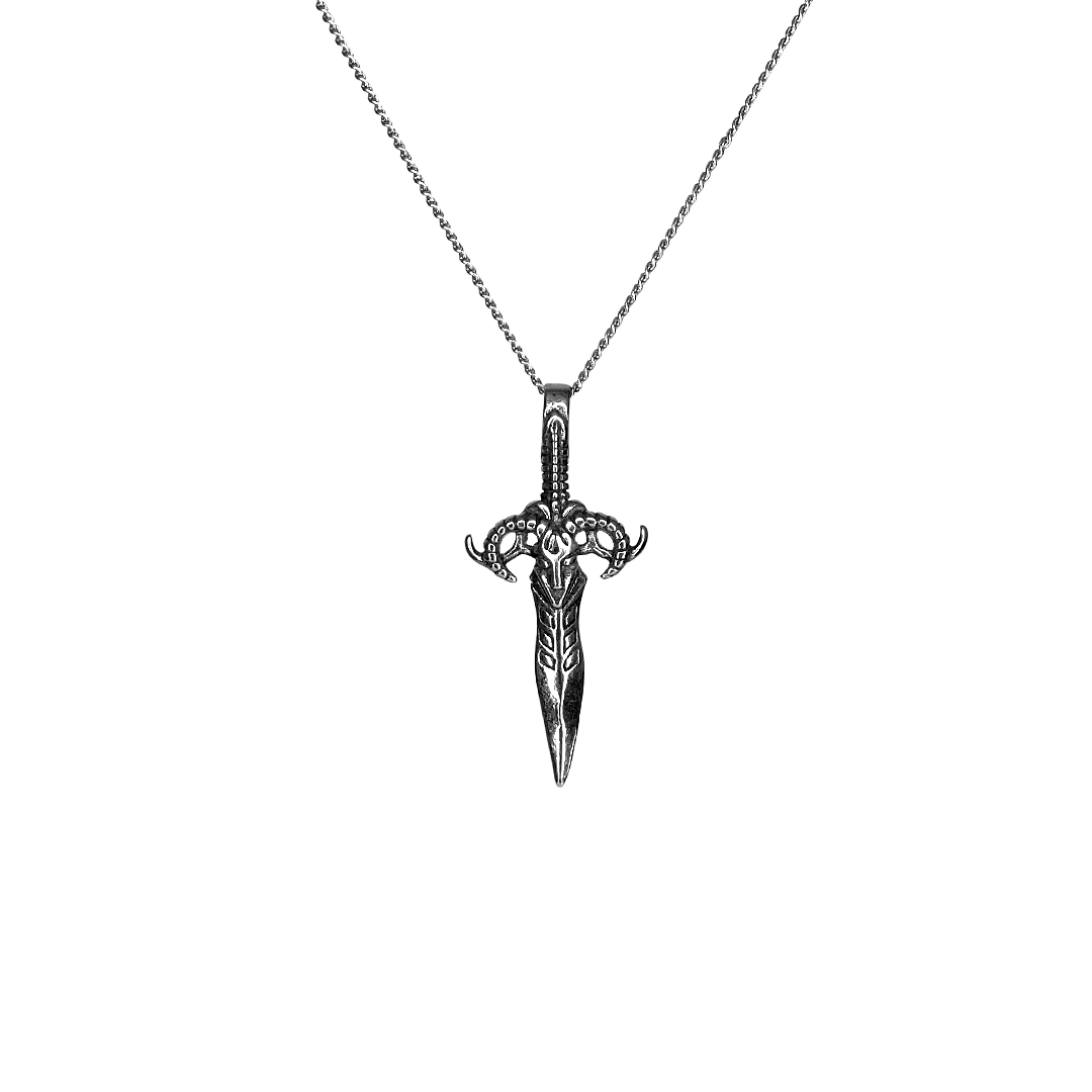 Goated Dagger Pendant with Chain