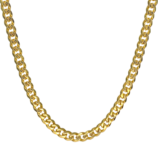 7mm Gold Cuban Chain