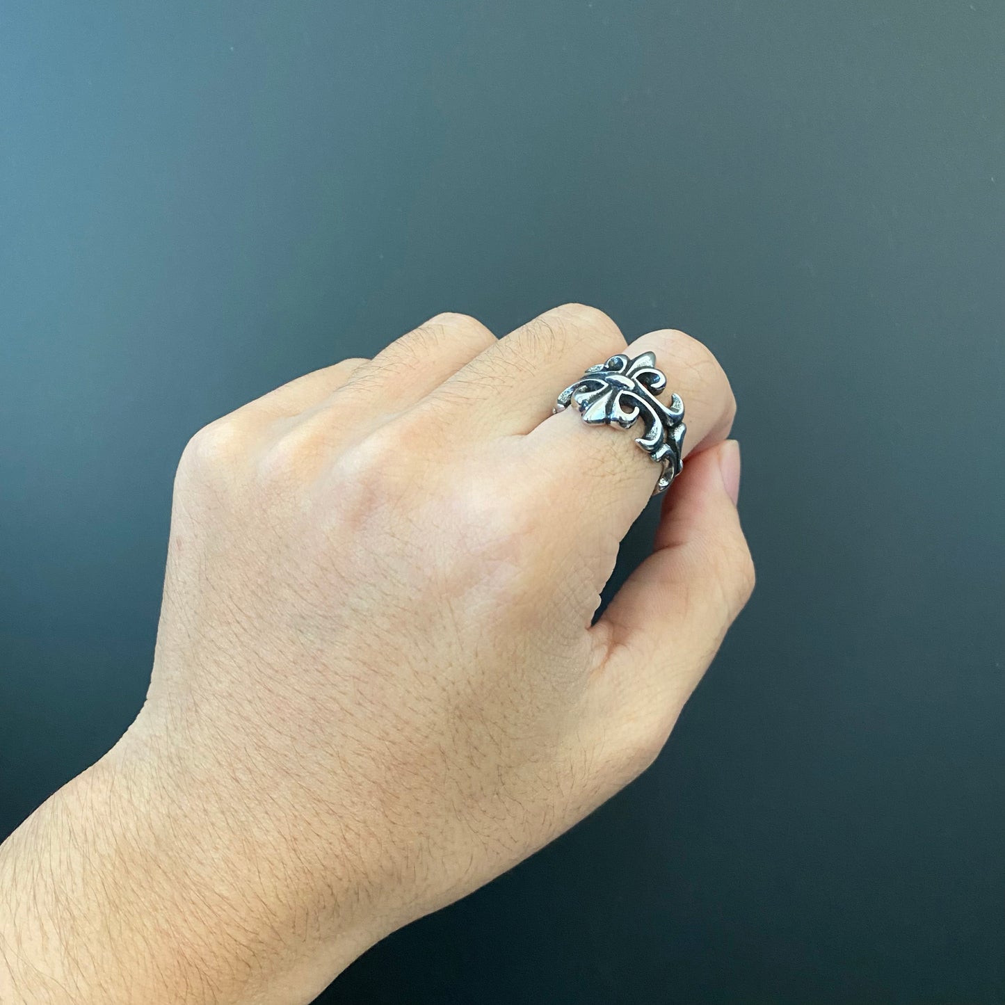 Mirror Fleur De Lis Ring