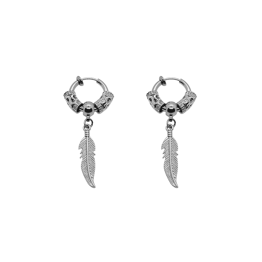 Non Piercing Feather Earrings