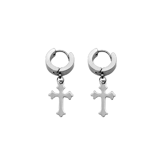 Fleur Cross Earrings
