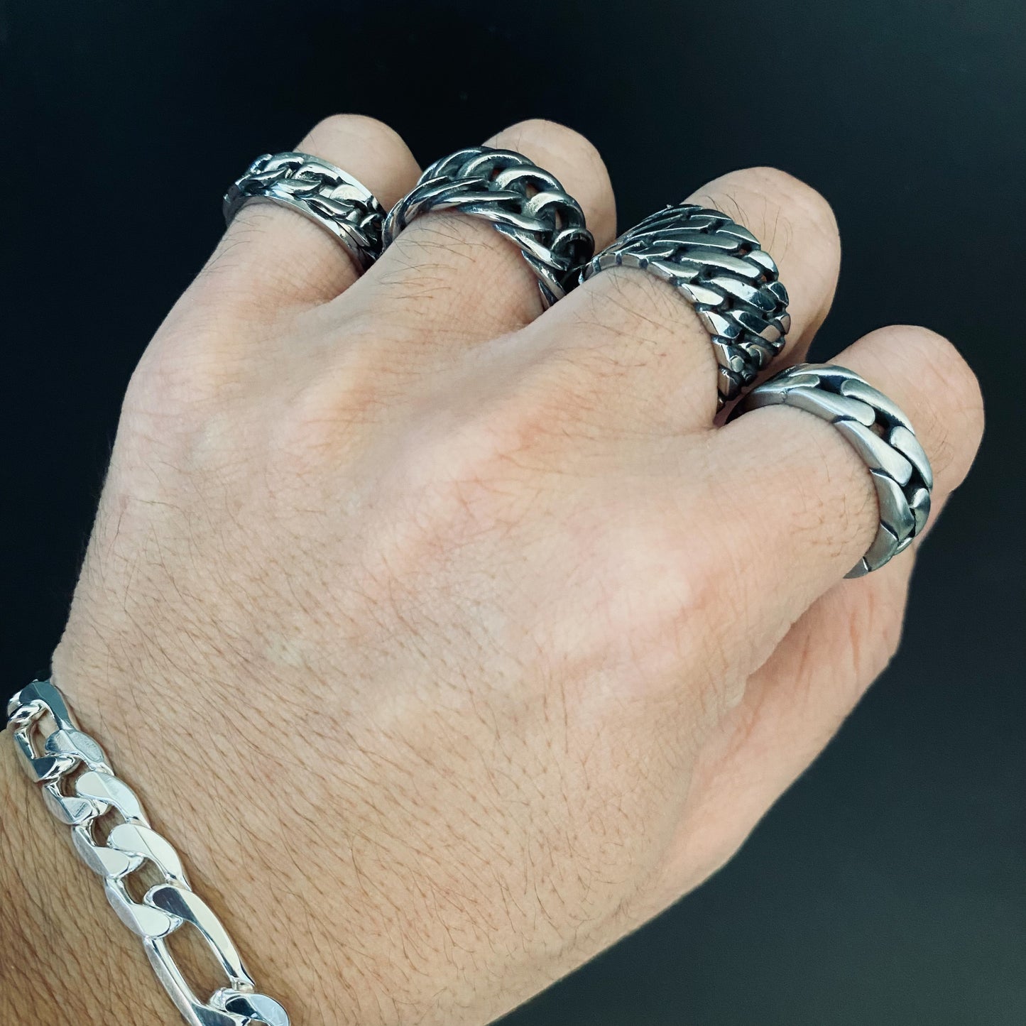 Flat Cuban Link Ring