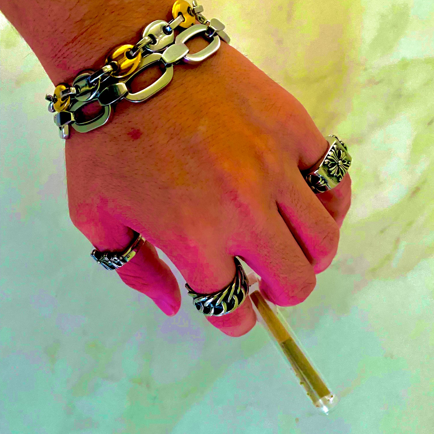 Two Tone Mariner Bracelet