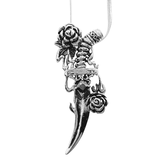 Rose Dagger Pendant with Chain