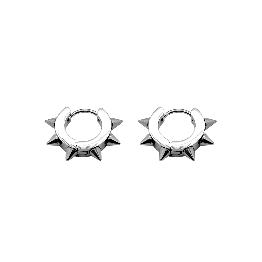 Spiked Hoop Earrings